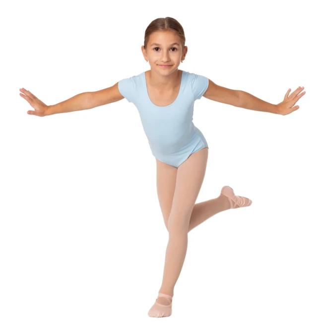 Bloch Dujour,  Mädchen Trikot mit kurzem Arm