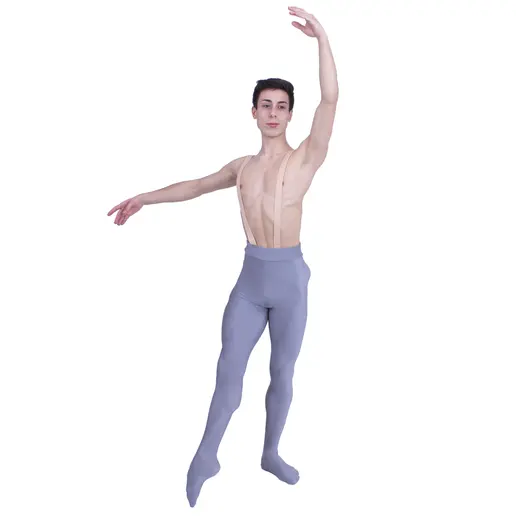 Bloch, Herren-Leggings mit Loch unter dem Fuß