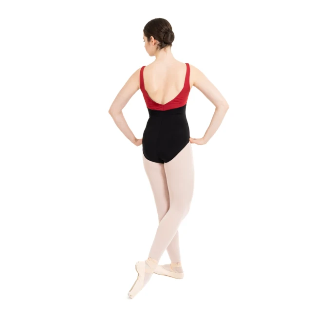 Capezio C'est La Vie Étoile Leotard, Damen-Trikot mit breiten Trägern Capezio C'est La Vie Étoile Leotard, Damen-Trikot mit breiten Trägern - Rot scarlet Capezio