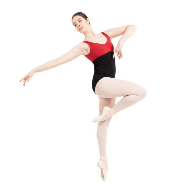 Capezio C'est La Vie Étoile Leotard, Damen-Trikot mit breiten Trägern - Rot scarlet Capezio Capezio C'est La Vie Étoile Leotard, Damen-Trikot mit breiten Trägern - Rot scarlet Capezio
