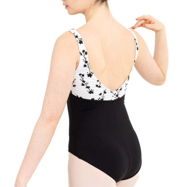 Capezio C'est La Vie Étoile Leotard, Damen-Trikot mit breiten Trägern - Cascading Florals Capezio