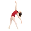 Capezio C'est La Vie La Belle, Damen-Trikot mit Reißverschluss am hohen Kragen - Rot scarlet Capezio