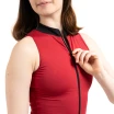 Capezio C'est La Vie La Belle, Damen-Trikot mit Reißverschluss am hohen Kragen - Rot scarlet Capezio