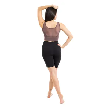 Capezio C'est La Vie Enchante Bike Short, Damen-Shorts mit Oberschenkellänge     - Schwarz