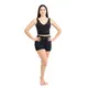 Capezio Bella Notte Vita Side Panel Short, Damenshorts - Schwarz