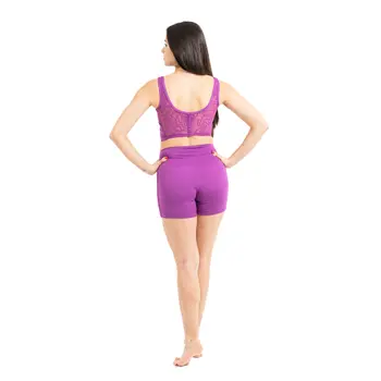 Capezio Bella Notte Vita Side Panel Short, Damenshorts - Hyazinthenviolett