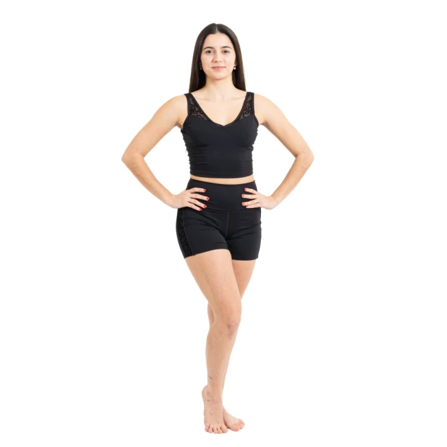 Capezio Bella Notte Dolce Tank, Damentop Capezio Bella Notte Dolce Tank, Damentop - Schwarz