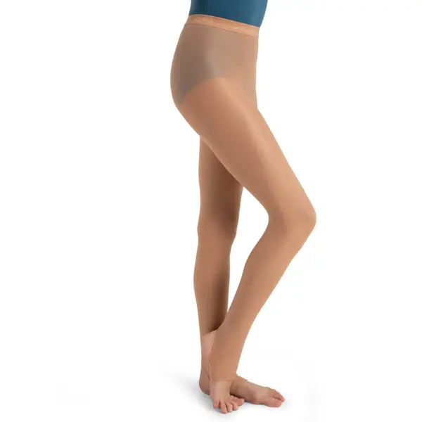 Capezio Ultra Shimmery, glänzende Steg-Strumpfhose für Mädchen