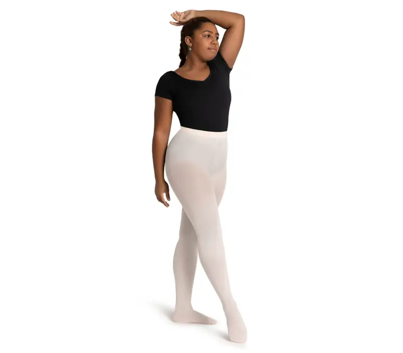 Capezio Ultra Soft Tight Self Knit, Damen-Strumpfhose mit Fuß   - Hellrosa Capezio