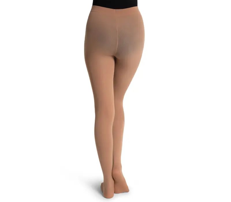 Capezio Ultra Soft Tight Self Knit, Damen-Strumpfhose mit Fuß   - Hautfarbe Capezio