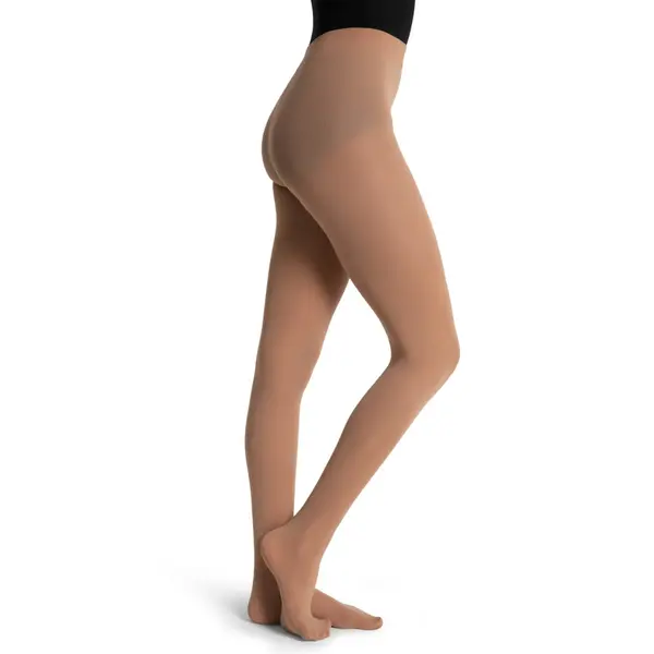 Capezio Ultra Soft Tight Self Knit, Damen-Strumpfhose mit Fuß  