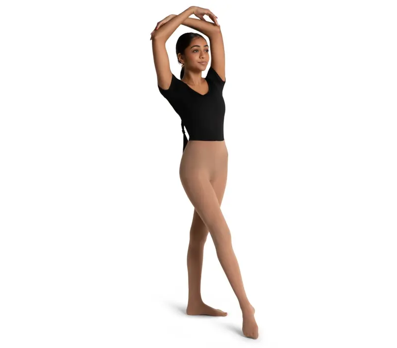Capezio Ultra Soft Tight Self Knit, Damen-Strumpfhose mit Fuß   - Hautfarbe Capezio