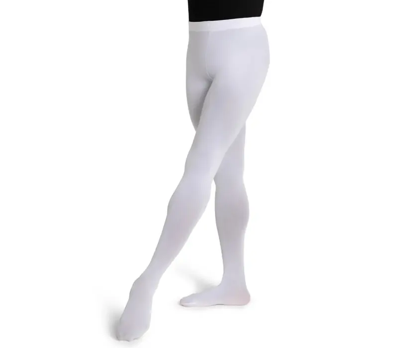 Capezio Ultra Soft Tight Self Knit, Damen-Strumpfhose mit Fuß   - Weiss
