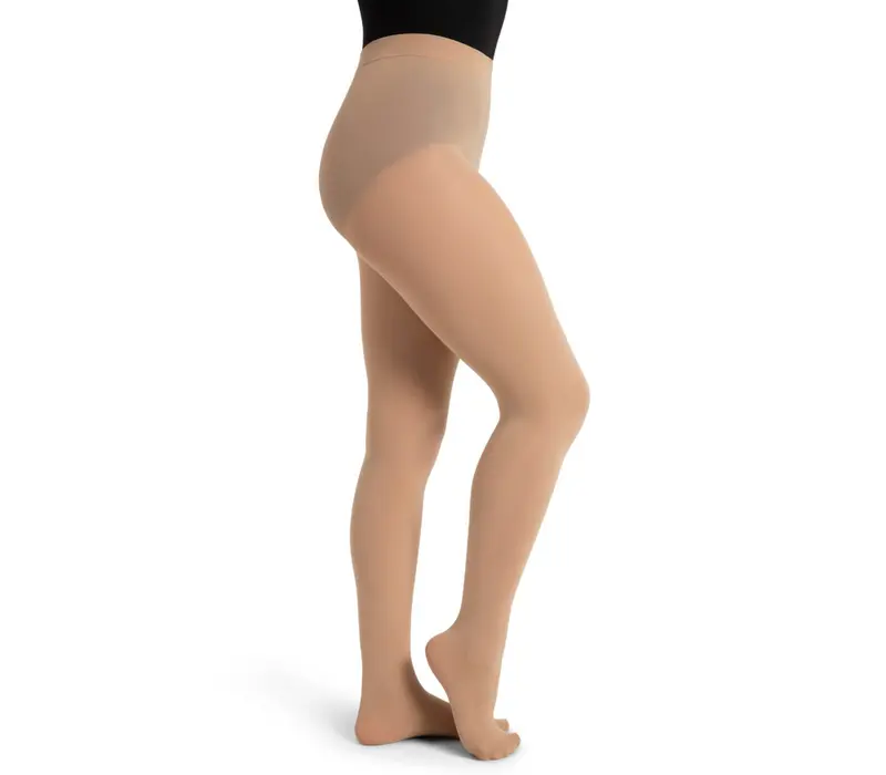 Capezio Ultra Soft Tight Self Knit, Damen-Strumpfhose mit Fuß   - Hautfarbe hell Capezio