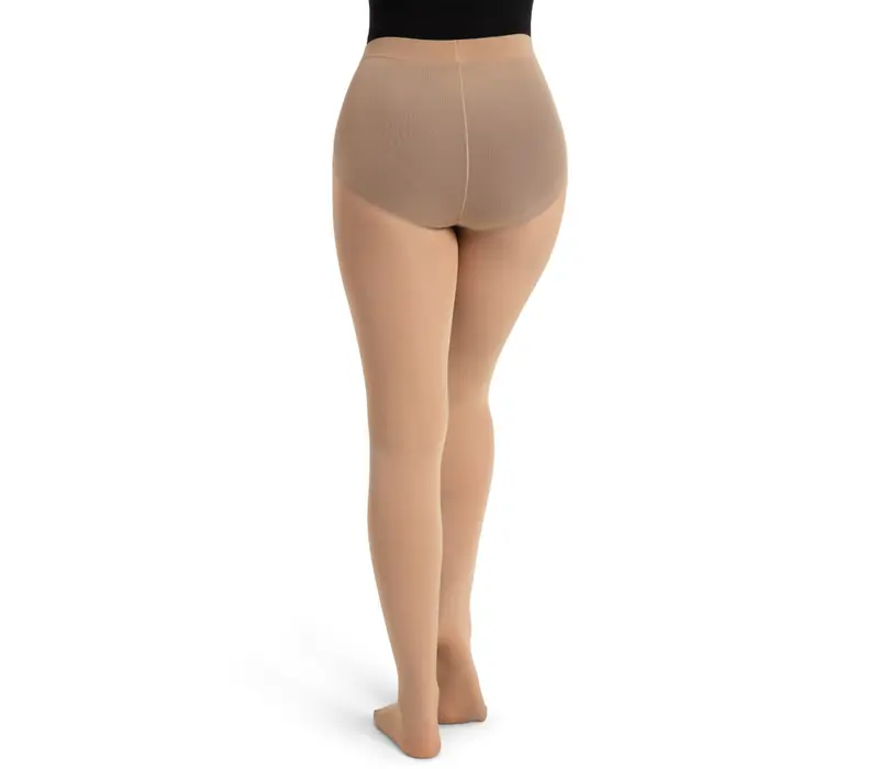 Capezio Ultra Soft Tight Self Knit, Damen-Strumpfhose mit Fuß   - Hautfarbe hell Capezio
