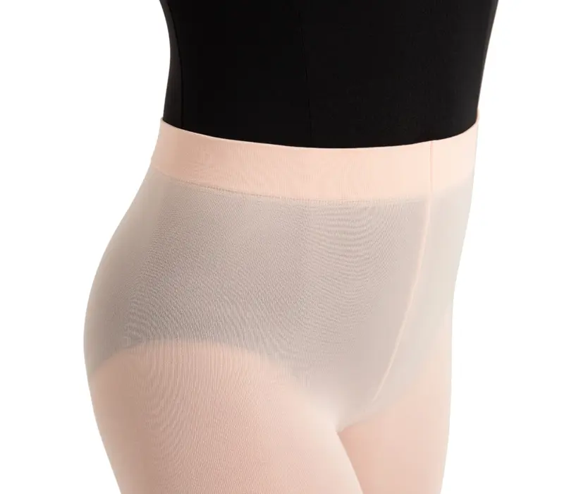 Capezio Ultra Soft Tight Self Knit, Damen-Strumpfhose mit vollem Fuß - Rosa balet Capezio
