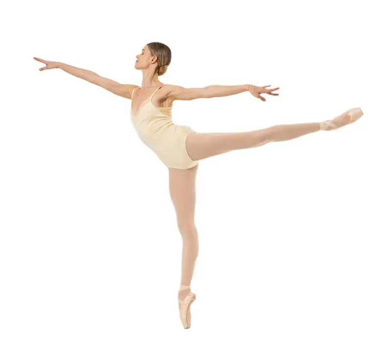 Capezio Anemoia Trikot, Damen-Trikot mit dünnen Trägern - Hellgelb - Butter Capezio