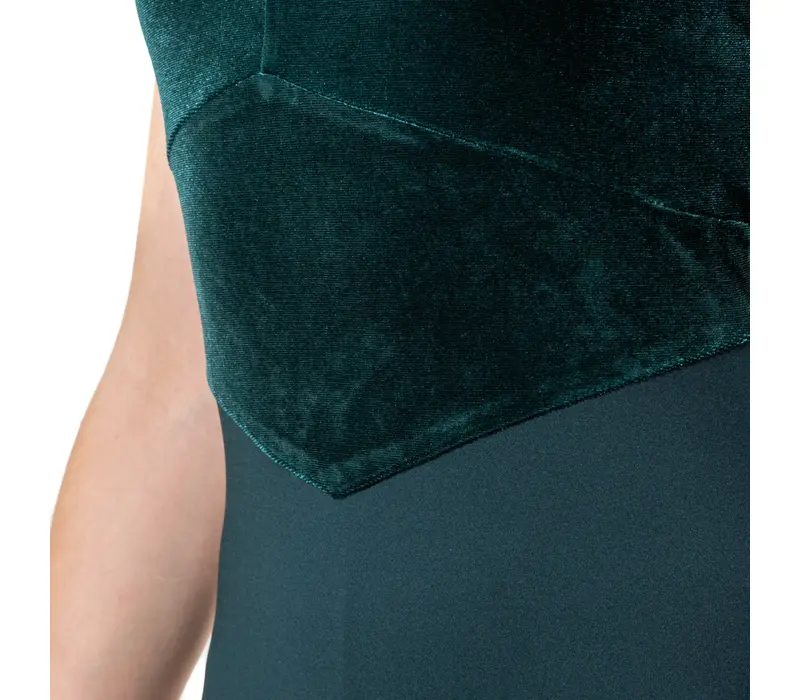 Capezio, Baumwolltrikot mit breiten Trägern - Grün - dark green