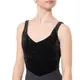 Capezio, Baumwolltrikot mit breiten Trägern - Schwarz