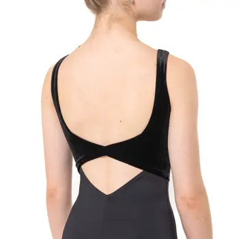 Capezio, Baumwolltrikot mit breiten Trägern - Schwarz