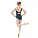 Capezio, Baumwolltrikot mit breiten Trägern - Grün - dark green