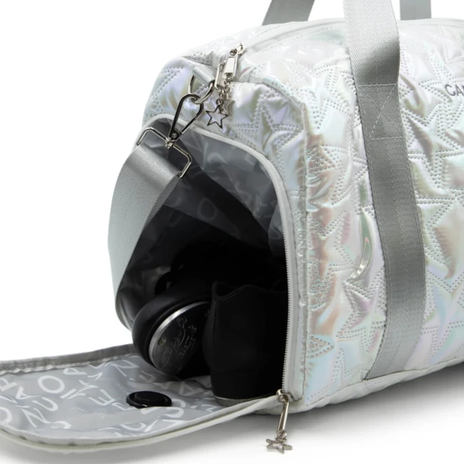 Capezio Metallic Star Travel Duffle, Tasche Capezio Metallic Star Travel Duffle, Tasche - Silber Metallic Silver Capezio