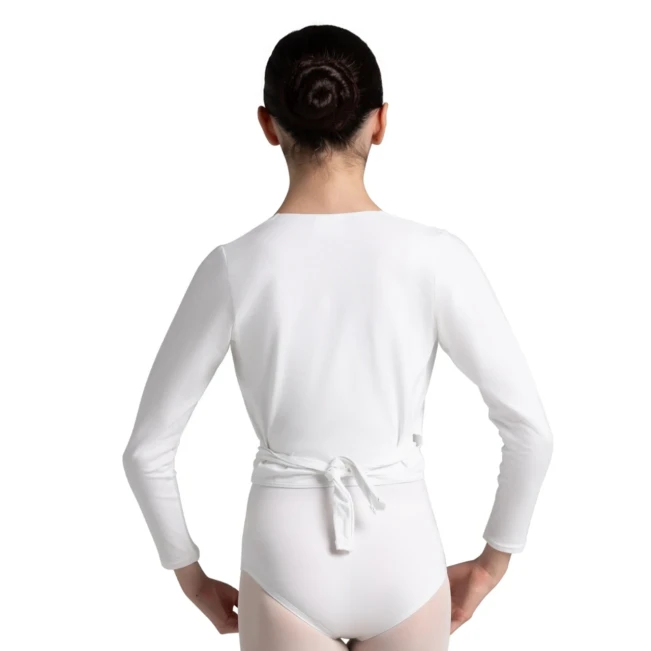 Capezio Cross Over Top, Aufwärm-Top für Mädchen - Weiss
