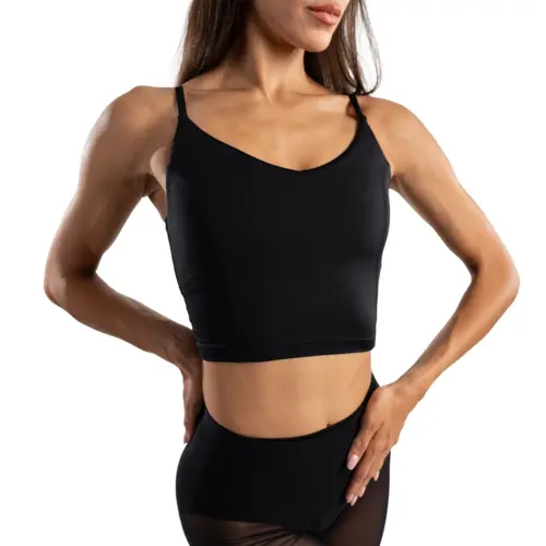 Capezio Dance Cami Top EL110W, Latino-Top mit Trägern für Damen