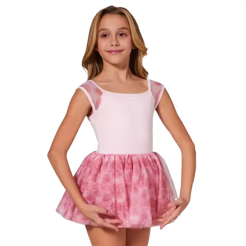 Capezio Camellia F12433C Kleid, Trikot mit Tutu-Röckchen