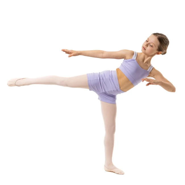 Capezio Catherine Top, Crop-Top für Mädchen - Violett - lavender