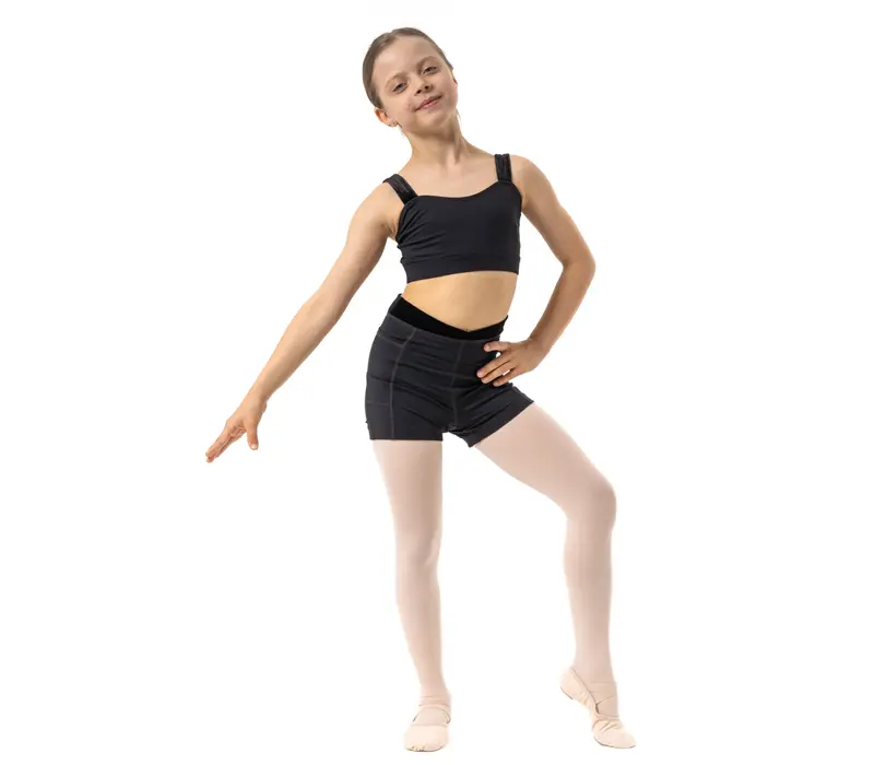 Capezio Catherine Top, Crop-Top für Mädchen - Schwarz
