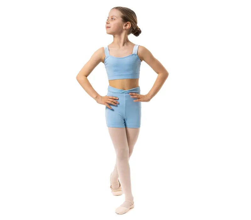 Capezio Catherine Top, Crop-Top für Mädchen - Hellblau Capezio