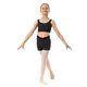 Capezio Catherine Top, Crop-Top für Mädchen - Schwarz