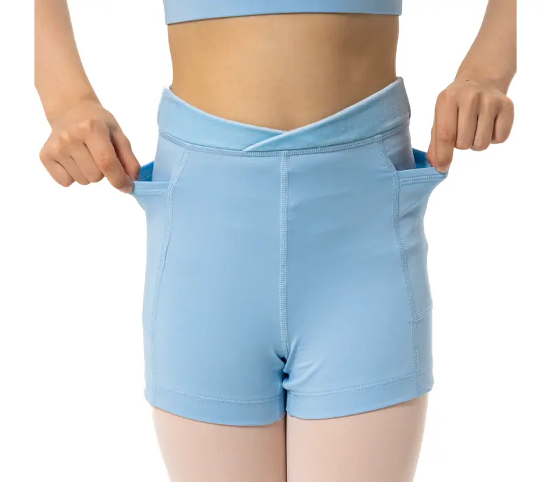 Capezio Star short, Kindershorts - Hellblau Capezio