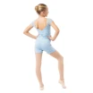 Capezio Cloud Nine Sunburst, Mädchen-Shorts - Hellblau Capezio