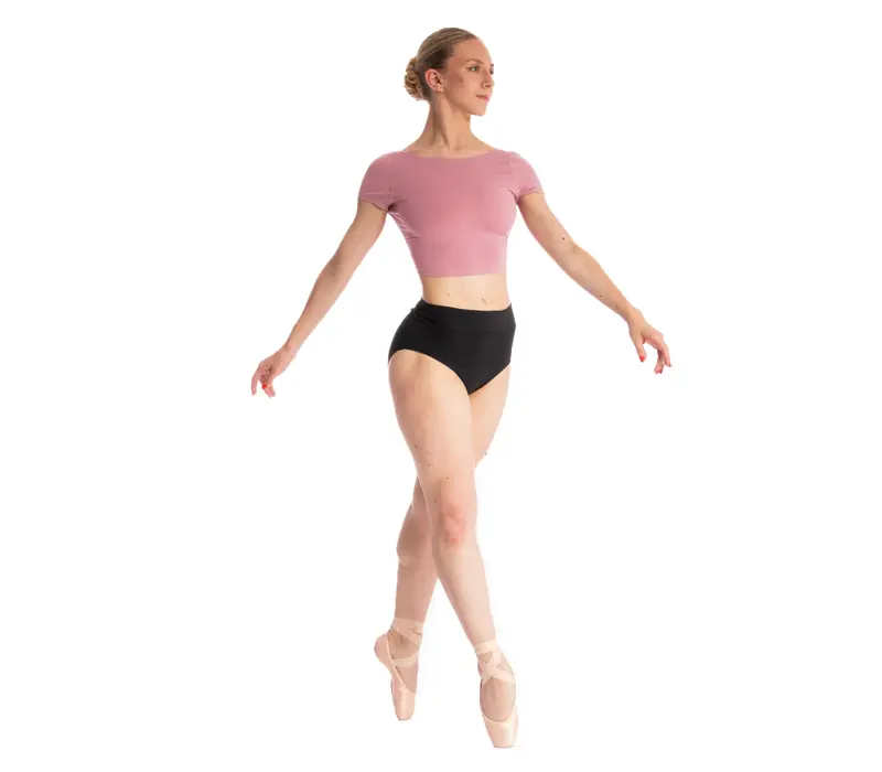 Capezio Clover Crop Top, Damenoberteil - Schwarz