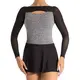 Capezio Dance Active Front Keyhole Langarm-Bodysuit, Damen-Bodysuit