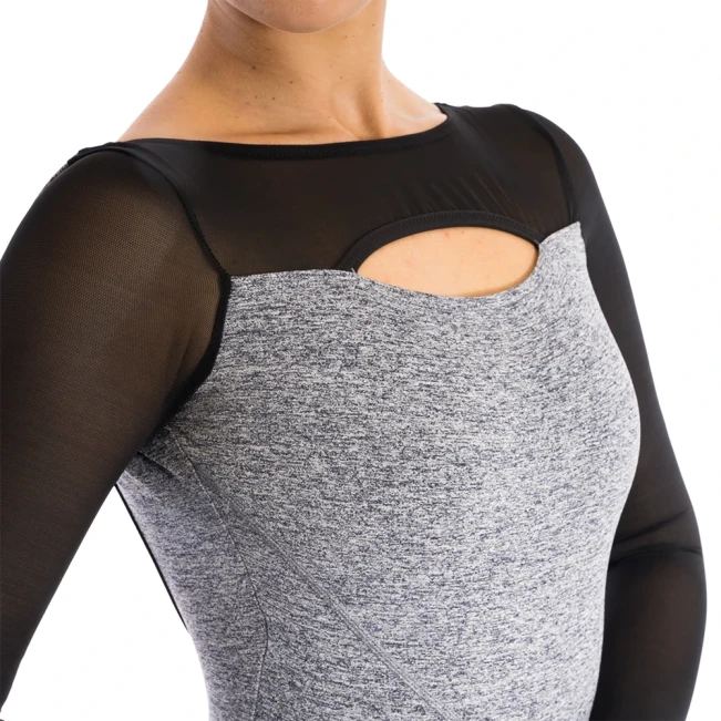 Capezio Dance Active Front Keyhole Langarm-Bodysuit, Damen-Bodysuit Capezio Dance Active Front Keyhole Langarm-Bodysuit, Damen-Bodysuit