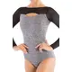 Capezio Dance Active Front Keyhole Langarm-Bodysuit, Damen-Bodysuit