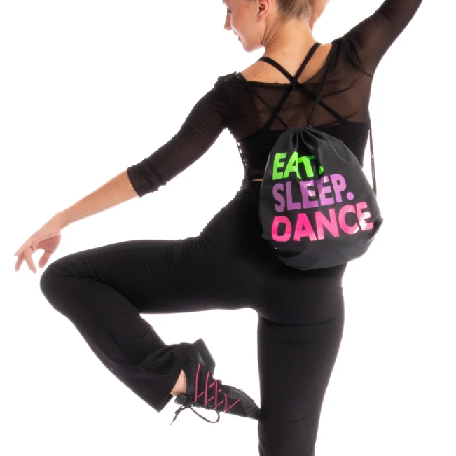 Capezio Eat Sleep Dance, Beutel mit Kordelzug Capezio Eat Sleep Dance, Beutel mit Kordelzug