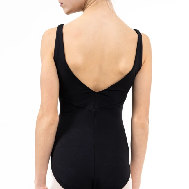 Capezio C'est La Vie Étoile Leotard, Mädchen-Trikot mit breiten Trägern Capezio C'est La Vie Étoile Leotard, Mädchen-Trikot mit breiten Trägern - Schwarz