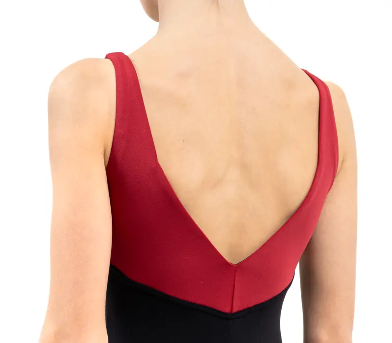 Capezio C'est La Vie Étoile Leotard, Mädchen-Trikot mit breiten Trägern - Rot scarlet Capezio