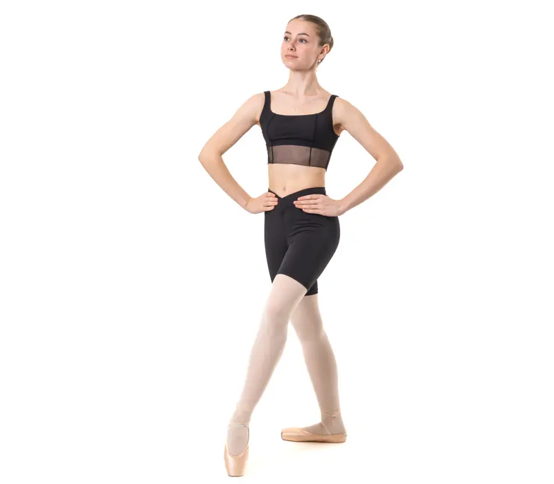 Capezio Goddes Sculpt Bra, Top mit breiten Trägern   - Schwarz