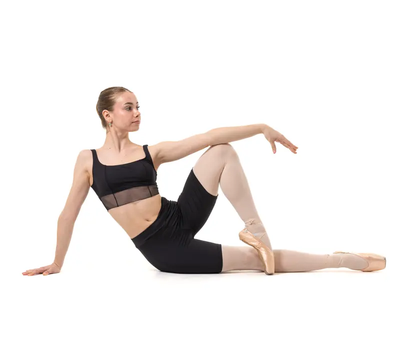 Capezio Goddes Sculpt Bra, Top mit breiten Trägern   - Schwarz