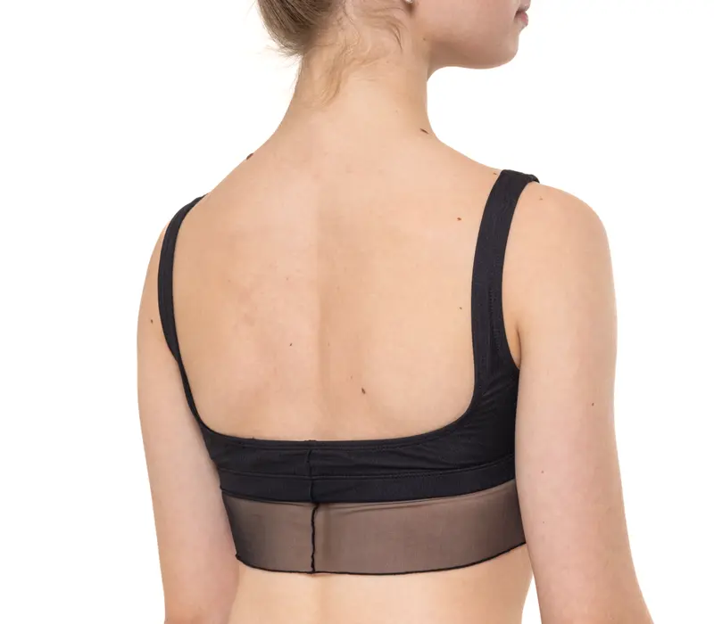 Capezio Goddes Sculpt Bra, Top mit breiten Trägern   - Schwarz