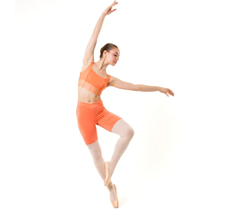Capezio Goddes Sculpt Bra, Top mit breiten Trägern   - Aprikose Apricot Capezio