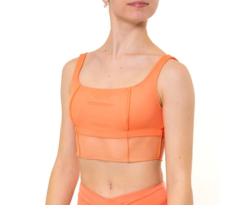 Capezio Goddes Sculpt Bra, Top mit breiten Trägern   - Aprikose Apricot Capezio