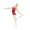 Capezio C'est La Vie Fleur, Mädchen-Trikot mit breiten Trägern - Rot scarlet Capezio
