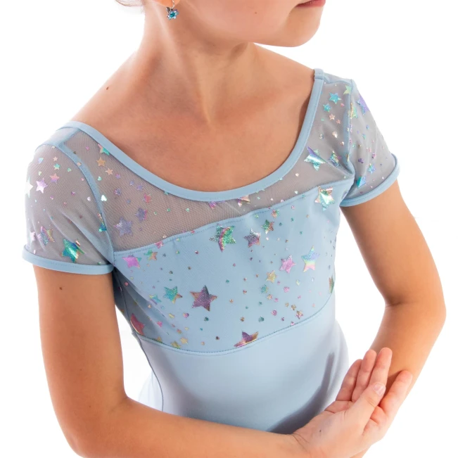 Capezio Galaxy, Kindertrikot mit kurzen Ärmeln - Hellblau Capezio Capezio Galaxy, Kindertrikot mit kurzen Ärmeln - Hellblau Capezio