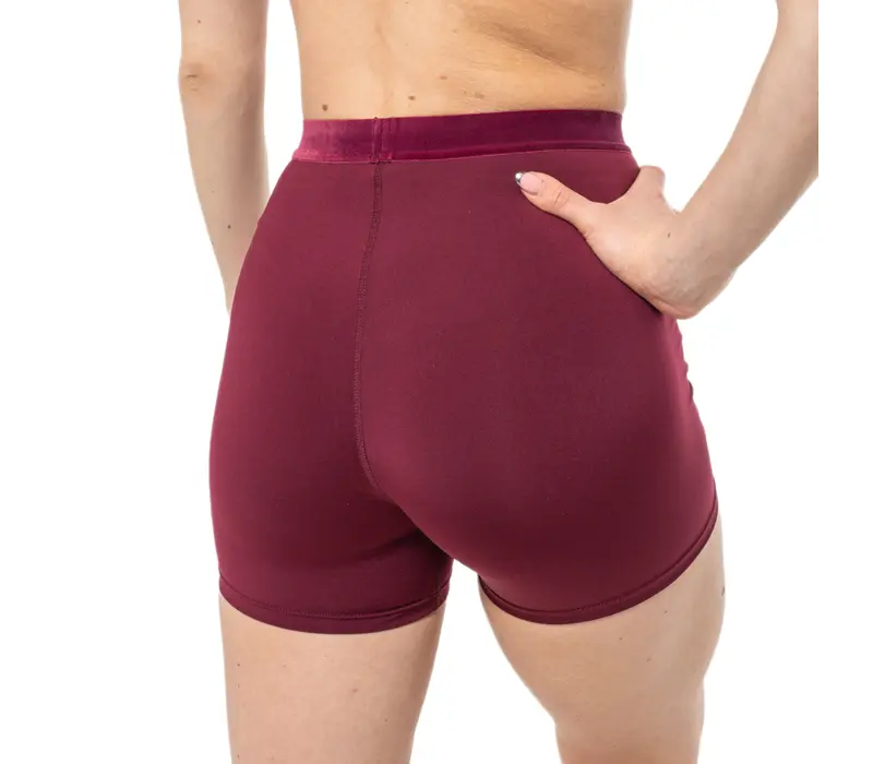 Capezio Glamour Short, Damen-Shorts - Bordeaux Windsor Wine Capezio